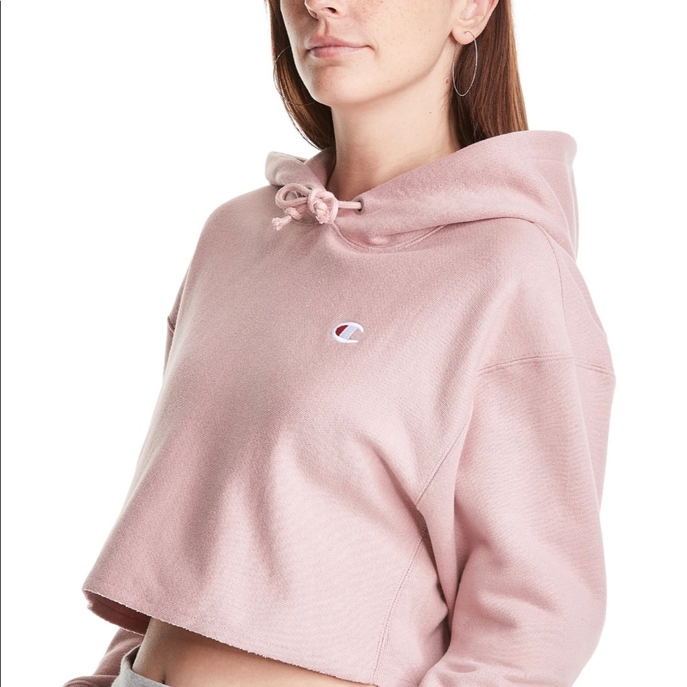 ICONIC REVERSE WEAVE CHAMPION HOODIE, BUT MAKE IT CROPPED